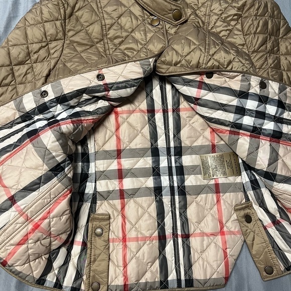 Burberry Quilted Jacket  Taupe or Brown - Picture 5 of 9